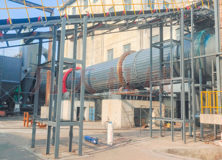 山西陽泉煤泥烘干機(jī)生產(chǎn)線現(xiàn)場(chǎng)